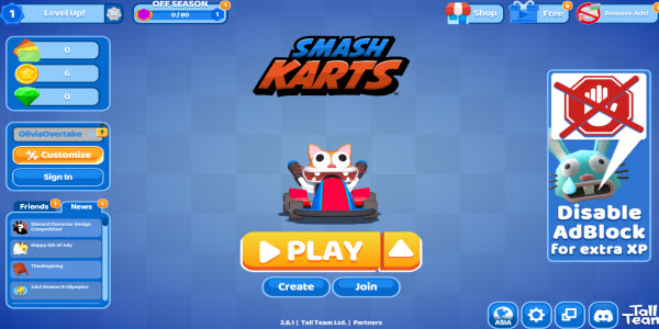 smash karts 76 screenshot